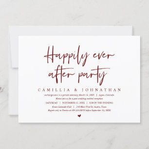Trouwvlucht, Happily Ever after Feest Uitnodiging
