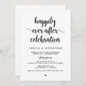 Trouwvlucht, Happily Ever After-viering Kaart (Voorkant / Achterkant)