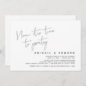 Trouwvlucht, Nu is het tijd om te feesten Kaart (Voorkant / Achterkant)