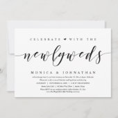 Trouwvlucht, vier het met de pasgetrouwden kaart (Voorkant)