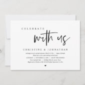 Trouwvluchtfeest, vier het met ons kaart (Voorkant)