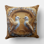 Trouwvogels Kussen (Achterkant)
