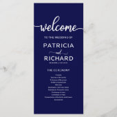 Trouwvolgorde Serviceprogramma Navy Blue Programma (Voorkant)