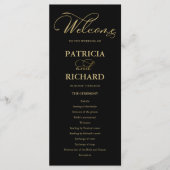 Trouwvolgorde van de eredienst Ceremonieprogramma  Programma (Voorkant)