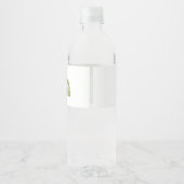 Trouwwater flessenlabels - waterverf kerk waterfles etiket (Achterkant)