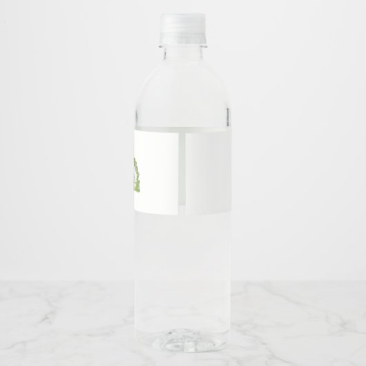 Trouwwater flessenlabels - waterverf kerk waterfles etiket (Achterkant)