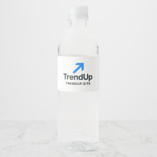 Trouwwaterfleslabels Elegant Persoonlijk Waterfles Etiket