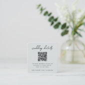 Trouwwebsite Bijlagekaart | QR Online RSVP Informatiekaartje (Staand voorkant)