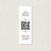 Trouwwebsite QR-code RSVP Bijlagekaart Klantenkaartje