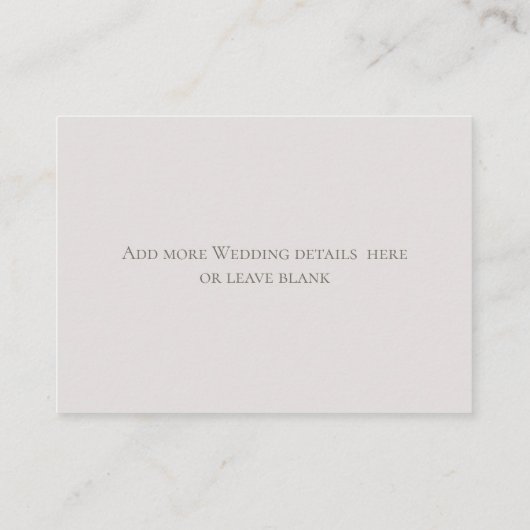 Trouwwebsite | Silver Sage Eucalyptus Visitekaartje (Achterkant)