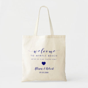 Trouwwelkomsttas voor Bestemming Horeca, Navy Tote Bag