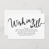 Trouwwens goed, zwart script informatiekaartje (Voorkant / Achterkant)