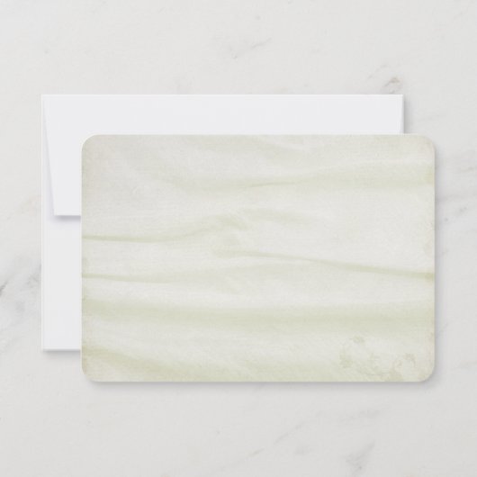 Trouwzijde van zijde met madeliefjes RSVP Kaart (Achterkant)