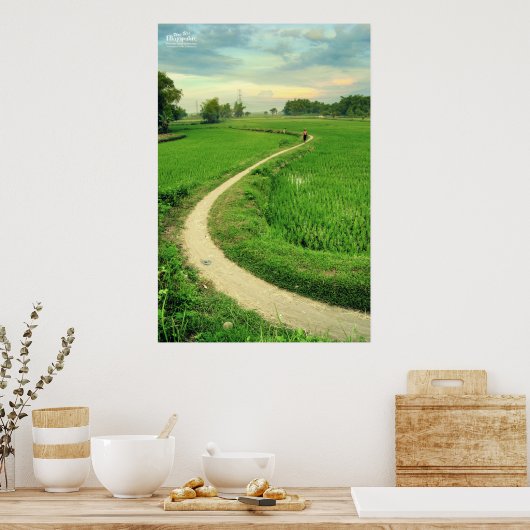 Trowulan Fields Poster (Keuken)