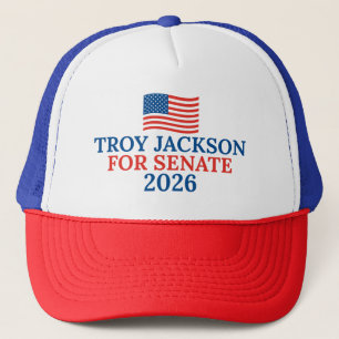 Troy Jackson voor Senaat 2026 Verkiezing Trucker Pet