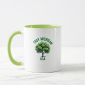 Troy Michigan Hometown Coffee Mug (Gauche)