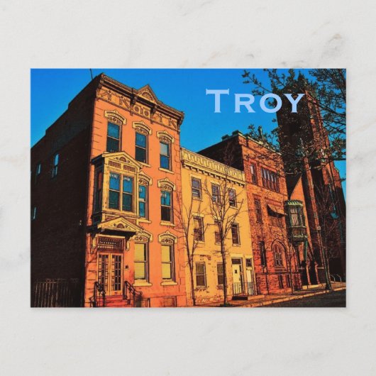 Troy (NY) Briefkaart (Voorkant)