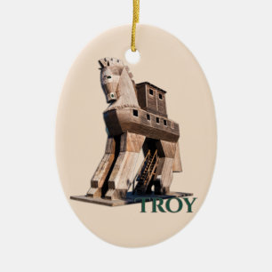 Troy: Trojan Horse Keramisch Ornament