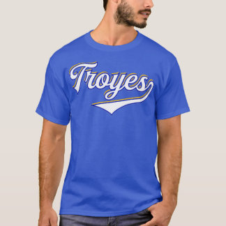 Troyes France Sports Typografie T-shirt