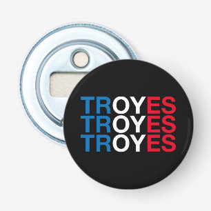 TROYES Franse vlag Button Flesopener