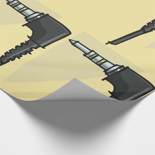 TRRS Audio Jack Connector Tech Gadget Illustratie Cadeaupapier (Hoek)