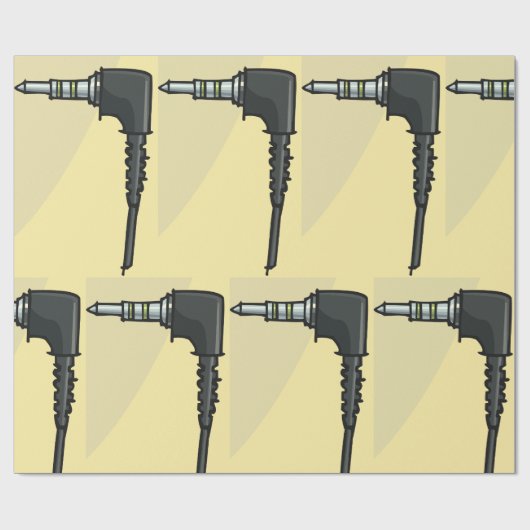 TRRS Audio Jack Connector Tech Gadget Illustratie Cadeaupapier (Vlak)