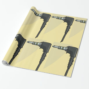TRRS Audio Jack Connector Tech Gadget Illustratie Cadeaupapier