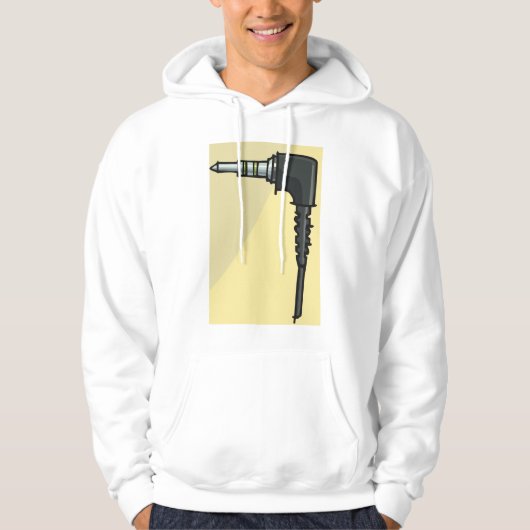 TRRS Audio Jack Connector Tech Gadget Illustratie Hoodie (Voorkant)