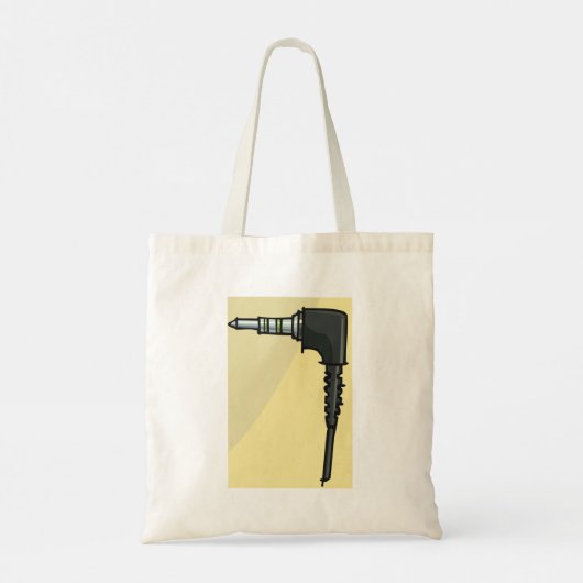 TRRS Audio Jack Connector Tech Gadget Illustratie Tote Bag (Achterkant)