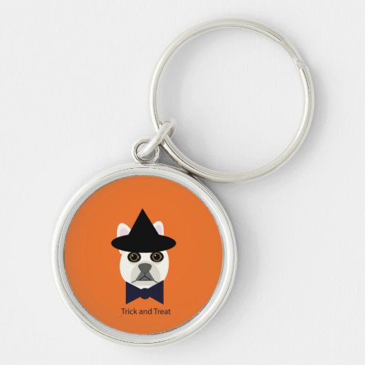 TRUC EN TRAKTEER FRENCHIE SLEUTELHANGER (Voorkant)