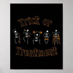Truc of behandeling Fysiotherapie Skelet Hallo Poster