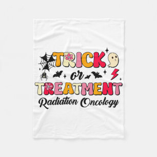 Truc of behandeling Straling Oncologie Halloween Fleece Deken