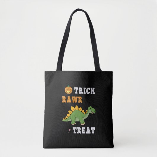 Truc Rawr Behandeling Cute Halloween Stegosaurus D Draagtas (Voorkant)