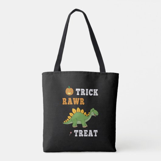 Truc Rawr Behandeling Cute Halloween Stegosaurus D Draagtas (Achterkant)