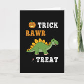 Truc Rawr Behandeling Schattig Halloween Stegosaur Kaart (Voorkant)