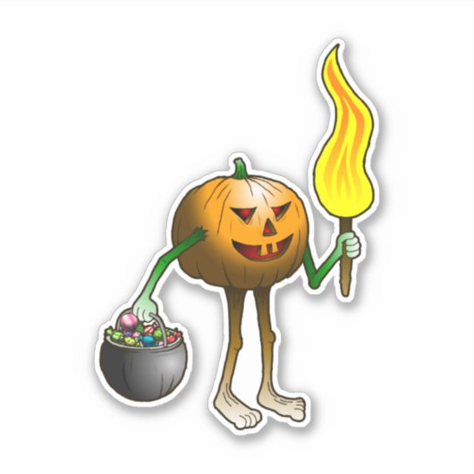 Truc voor het behandelen van pompoen sticker (Voorkant)