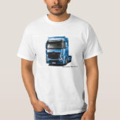 Truck afbeelding voor Heren-T-shirt-Wit T-shirt (Voorkant)