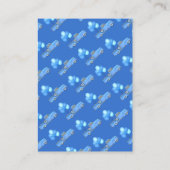 Truck Balloon Baby shower Luier Raffle Tickets Contactkaartje (Achterkant)