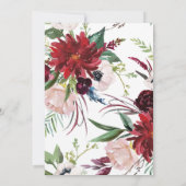 Truck Burgundy Wedding Save The Date (Achterkant)