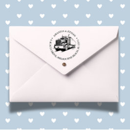 Truck Business Thema Zelfinktende Stempel