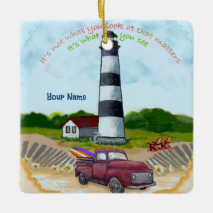 Truck Choice vuurtorenornament Keramisch Ornament