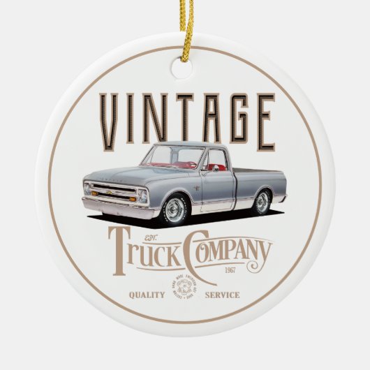 Truck Company Keramisch Ornament (Voorkant)