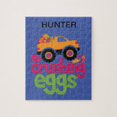 "TRUCK CRUSHING EIGS" GEPUBLICEERD. LEGPUZZEL (Verticaal)