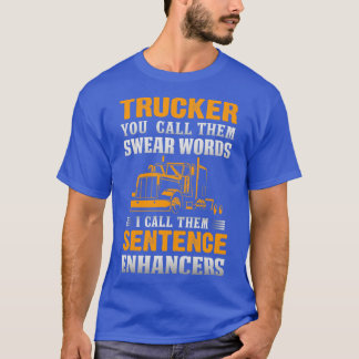 Truck Driver 2022 retro kleuren 15 T-shirt