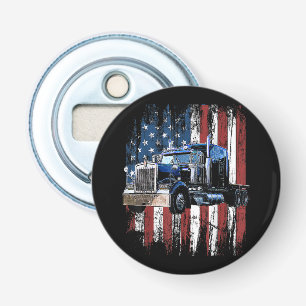 Truck Driver Gi voor vrachtwagen Truck Trucker Button Flesopener