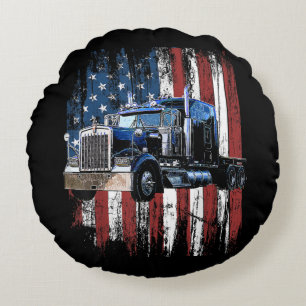 Truck Driver Gi voor vrachtwagen Truck Trucker Rond Kussen