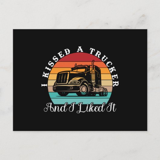 Truck Driver.  kleren 90's Briefkaart (Voorkant)