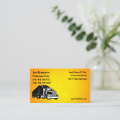 Truck Driver Modern-Visitekaartjes Visitekaartje (Staand voorkant)