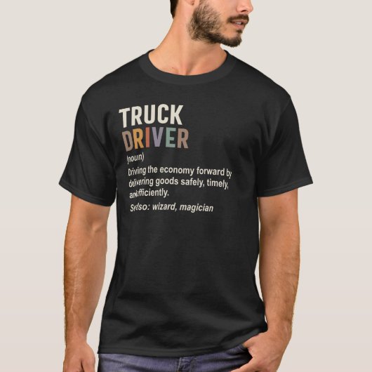 Truck Driver T-shirt (Voorkant)