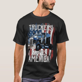 Truck Driver voor vrachtwagen met vrachtwagen T-shirt